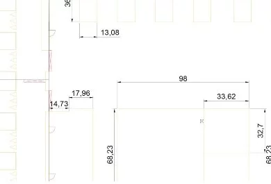 projekt z wymiarami - zbliżenie